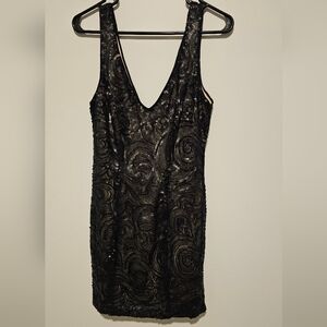 Ark & Co short black sequin dress